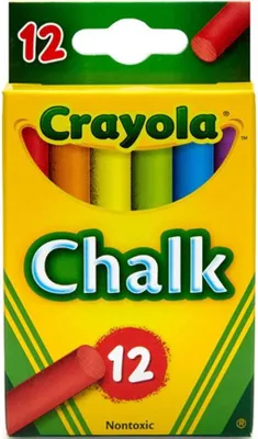 Produktbild von Crayola | Tafelkreide Für Kinder - 12 Farben - Ungiftig - Bunte Kreide - Crayola Kreide