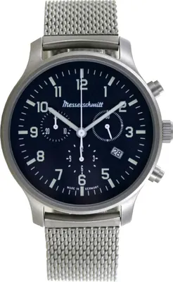 Produktbild von Aristo Herren Messerschmitt Uhr Chronograph ME-3H198M Edelstahl