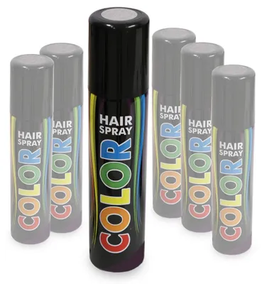 Produktbild von Hairspray Color in verschiedenen Farben buntes Haarspray Haarschmuck farbig (Silber)