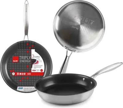Produktbild von Ibili Triply 18 Cm Bratpfanne Silber  Silber One Size