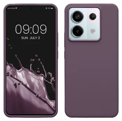 Produktbild von kwmobile Handyhülle für Xiaomi Redmi Note 13 Pro 5G / Poco X6 5G Hülle - Case Silikon - Kabelloses Laden - Schutzhülle Cover in Helle Iris
