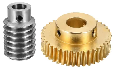 Immagine prodotto di Kit di traduzione a vite senza fine: vite senza fine in ottone da 40 denti con albero in acciaio