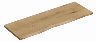 Image de Plan pour vasque NATOURA 120,8 cm en MDF aspect chêne crémone avec bord naturel