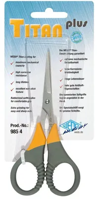 Produktbild von Wedo TITAN plus, Erwachsener, Figurenschnitt + gerader Schnitt, Einzelbild, Grau, Gelb, Edelstahl, Universal