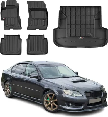 Image de OMAC Tapis & bac de coffre Set pour Subaru Legacy 2003-2009 Caoutchouc 5x