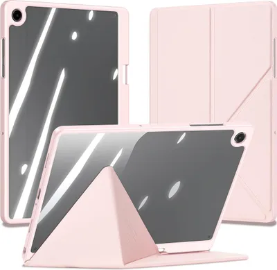 Produktbild von Schutzhülle mit Klappe für Galaxy Tab A11 Plus / A9 Plus, Dux Ducis Magi, Transparent-Rosa