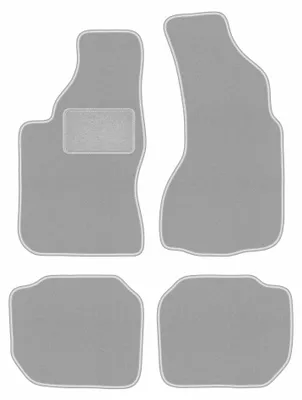 Productafbeelding van Velours automatten voor Audi V8 1988-1993 (sedan) – 4-delig, grijs, op maat – Wielganizator OSLO
