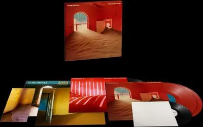 Produktbild von Tame Impala - The Slow Rush (Limitiertes Deluxe Vinyl Boxset) (LPs: Rotes Vinyl) (2 x 12" + 7": Schwarzes Vinyl)