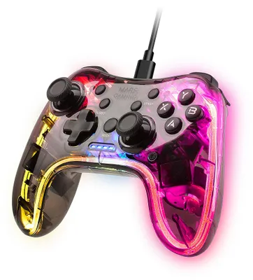 Produktbild von Mars Gaming MGPC, Gamepad, Android, MAC, Nintendo Switch, PC, Playstation 3, Turbo-Taste, Kabelgebunden, USB, USB Typ-C
