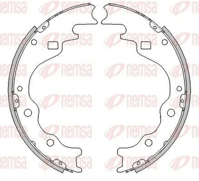 Produktbild von REMSA Bremsbackensatz Trommelbremse Hinten für MAZDA E-Serie Kastenwagen (SR2) 4497.00