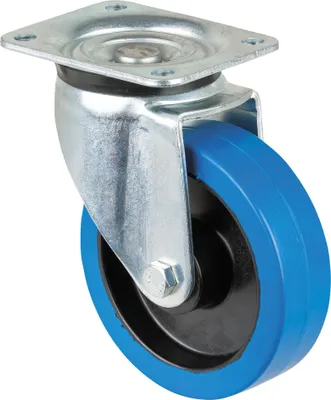 Produktbild von Showgear Swivel Blue wheel 125 mm - ohne Bremse