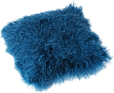 Produktbild von Tibetlamm Kissen Kissenbezug (ohne Inlet) JAY22 Grünblau 40x40cm