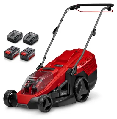 Image de Tondeuse à gazon sans fil EINHELL GE-CM 36/43, Li M, 2x4,0 Ah batteries + chargeurs