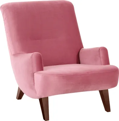 Produktbild von Max Winzer Sessel Brandford - Samtvelours rosé - Maße: 71 x 101 x 80 cm