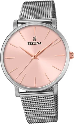 Produktbild von Festina Edelstahl Damen Uhr F20475/2 Armbanduhr silber Ladies Classic D2UF20475/2