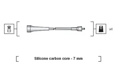 Produktbild von MAGNETI MARELLI 941318111263 Zündkabelsatz Zündleitungssatz für RENAULT ESPACE III (JE0) MEGANE I (BA0/1) MEGANE Scenic (JA0/1) MEGANE I Cabriolet