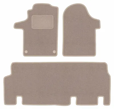 Productafbeelding van Velours automatten voor Mercedes Vito W447 vanaf 2014 – 3-delig, beige, op maat – Wielganizator LUX