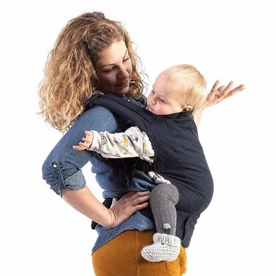 Immagine prodotto di Boba Classic 4GS, marsupio per neonati, colore blu navy – marsupio ergonomico per portare il bambino in posizione frontale e sulla schiena, adatto a bambini da 3 a 20 kg
