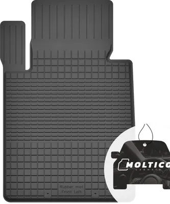 Image de Tapis de sol en caoutchouc pour conducteur avec bordure Tapis de sol en caoutchouc pour voiture Kit de 1 pièce - convient à la BMW 1-Series E87 2004-2012