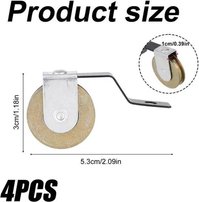 Immagine prodotto di Rullo di ricambio per porte scorrevoli in acciaio inossidabile - 5,3x3x1 cm - Resistente e durevole - Versatile