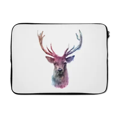 Produktbild von MuchoWow® Laptop Hülle 14 ZollRotwild - Farbe - Farben Laptoptasche - Laptoptasche - Stoßsicher - Schutzhaube