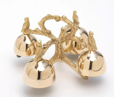 Produktbild von Altarglocke 4-Klang Messing Gold  (Ø 23 cm x H 15 cm)