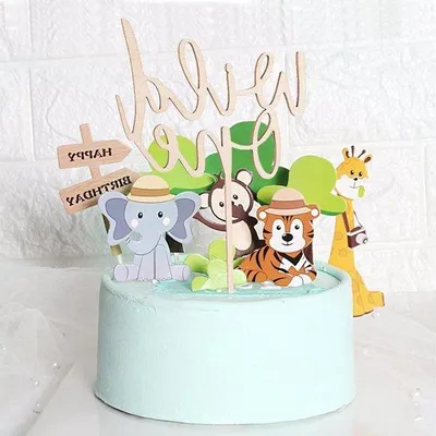 Produktbild von Junges 1. Geburtstag Holz Dekoration 12 Teile