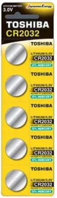 Produktbild von Toshiba CR2032 - Lithium-Knopfbatterie (3 V, 5 Stück)