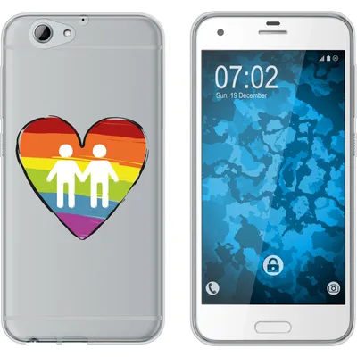 Produktbild von PhoneNatic Case kompatibel mit HTC One A9s Silikon-Hülle pride Männer M3
