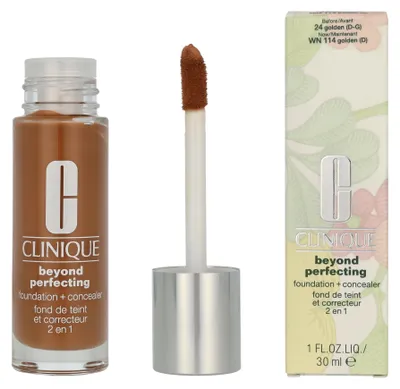 Produktbild von Clinique Beyond Perfecting Foundation + Concealer 30ml - 24 Golden