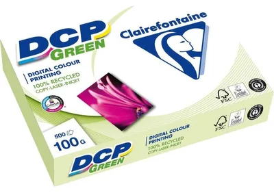 Produktbild von Clairefontaine DCP Green 50022SC recycling Kopierpapier 100g/m² DIN-A4, 500 Blatt weiß