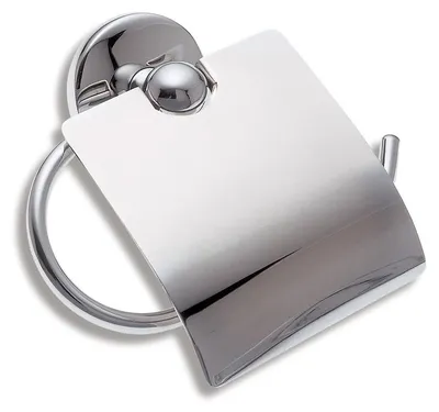 Imagen del producto de Novaservis Metalia 1: Portarrollos de papel higiénico con tapa, cromo, modelo 6138.0