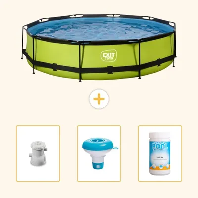Imagen del producto de Conjunto de piscina para exteriores - 360x76 cm - 4 piezas - SCB89