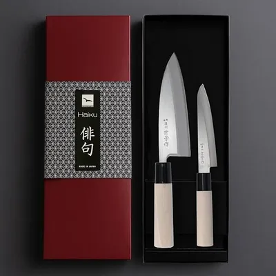 Imagen del producto de Juego de cuchillos de cocina, incluye cuchillo de chef y pelador, modelo HH37