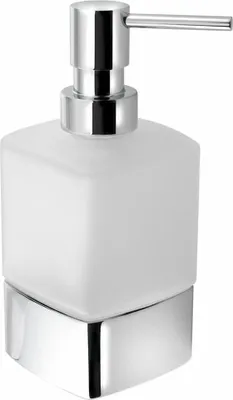 Zdjęcie produktu dla Sapho Gedy Akcesoria łazienkowe - Dozownik mydła w płynie, matowe szkło/chrom 545513