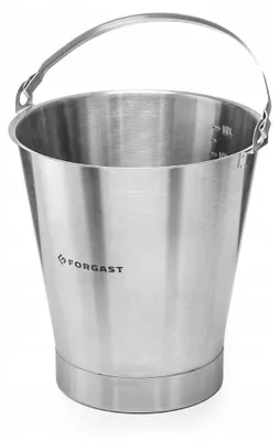 Produktbild von Forgast Eimer mit Ring 12L Edelstahl FG06112