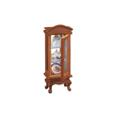 Produktbild von Miniatur-Glaskabinett 1:24 – Glasvitrine für Puppenhaus