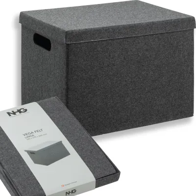 Immagine prodotto di NHG 53850800 NHG Contenitore VEGA FELT STORAGE, feltro, L, grigio scuro