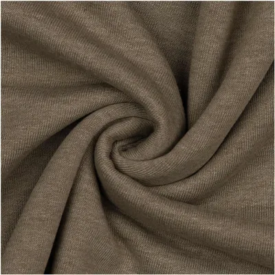 0,5m melierter Sweat-Stoff Meterware Oeko-Tex Sweatstoff Sweat beige