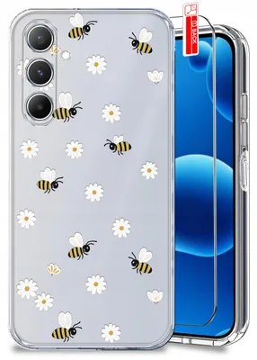 Obrázok produktu pre Puzdro pre Samsung A25 5G – jarné motívy, jarné kvety, priehľadné puzdro + ochranné sklo na displej