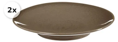 Immagine prodotto di Piatto da portata 31cm Set di 2 Sahara marrone scuro