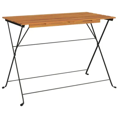 Obrázek produktu pro vidaXL Bistro stůl skládací 100x54x71 cm Masivní dřevo akácie a ocel