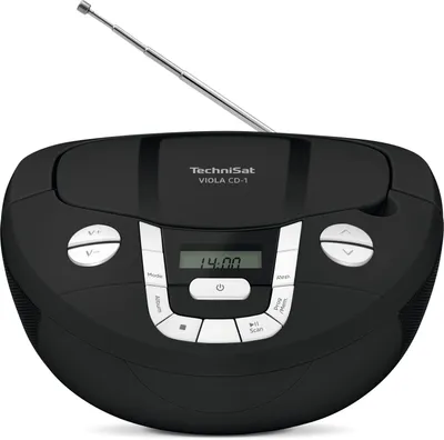 Zdjęcie produktu dla TechniSat Viola CD-1 | Boombox z Bluetooth, zasilaniem bateryjnym i odtwarzaczem CD