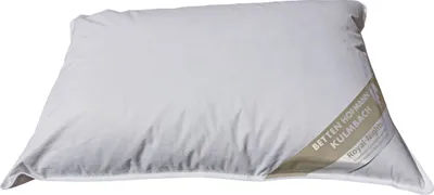 A white pillow on a white background.