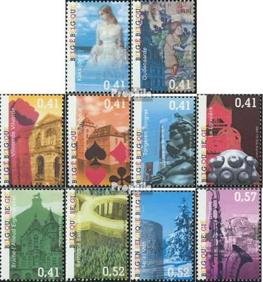 Produktbild von Briefmarken Belgien 2003 Mi 3233-3242 (kompl.Ausg.) postfrisch Sehenswürdigkeiten