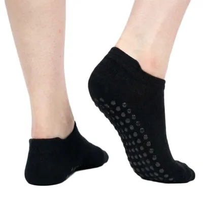 Obrázek produktu pro Protiskluzové ponožky na jógu Myga Grip Socks M černé