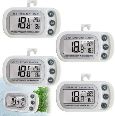 Image de Thermomètre numérique avec écran LCD et fonction max/min - lot de 4