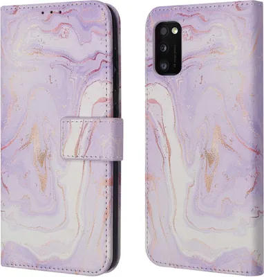 Produktbild von imoshion Design Klapphülle Samsung Galaxy A41 - Purple Marble