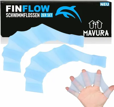 Immagine prodotto di Guanti da nuoto FINFLOW guanti da nuoto pelli da nuoto pinne guanti da nuoto palette in silicone [set di 2]