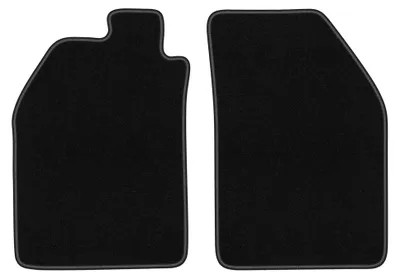 Productafbeelding van Velours voormatten voor Saab 9000 1984-1991 (sedan) – 2-delig, zwart, op maat – Wielganizator BASIC